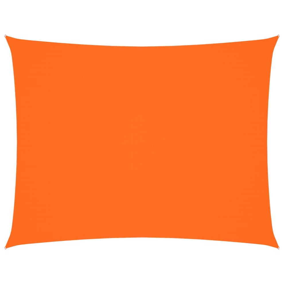 Vidaxl (Orange, 3 X 4 M) Sunshade Sail Oxford Fabric Rectangular Patio Shade Sunscreen Canopy
