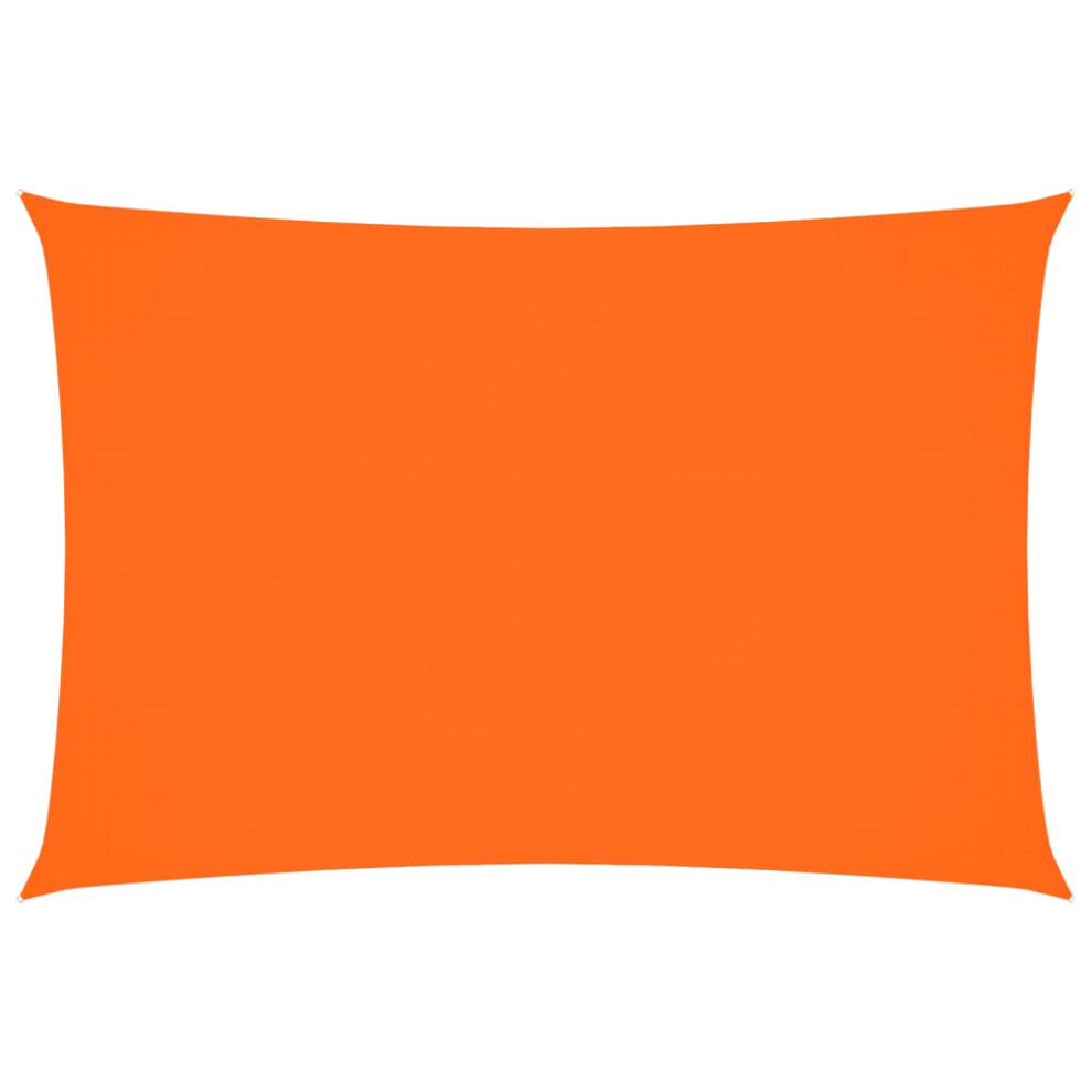 Vidaxl (Orange, 3 X 5 M) Sunshade Sail Oxford Fabric Rectangular Patio Shade Sunscreen Canopy