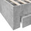 VidaXL vidaXL Bed Frame with Drawers Bed Concrete Grey 140x190 cm Engineered Wood 8