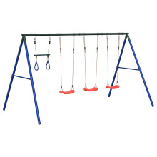 vidaXL Outdoor Swing Set with Swings and Trapeze Play Swing Kids Swing Set