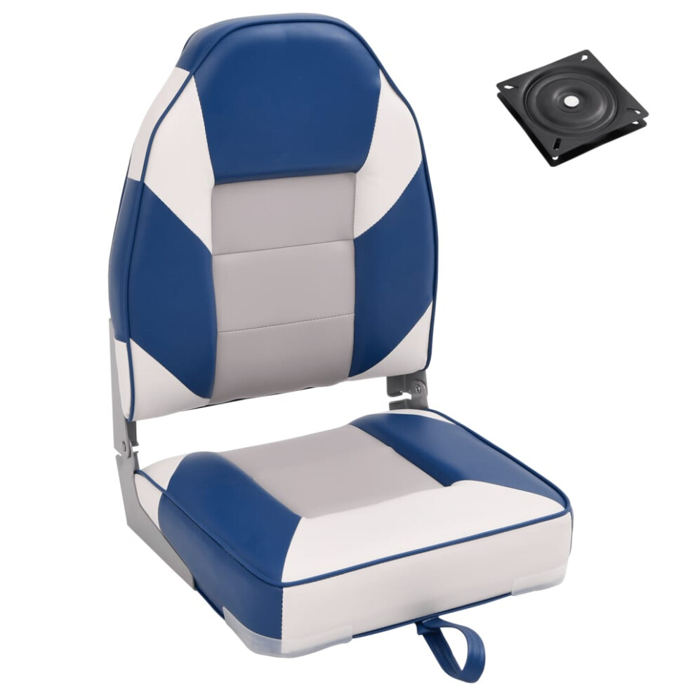 Vidaxl Foldable Boat Seat Set 2 Piece High Backrest Sailing Fishing Canoe Seat
