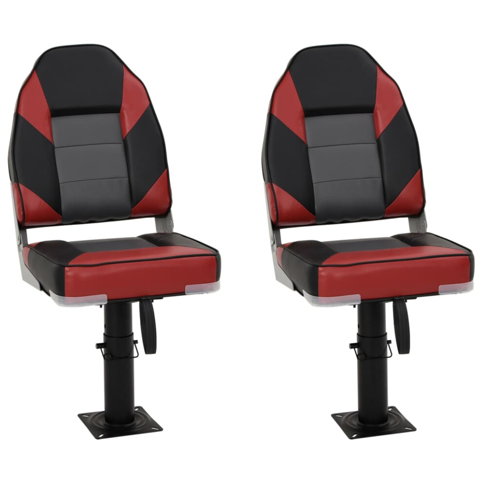 Vidaxl Foldable Boat Seat Set 4 Piece Canoe Seat Kayak Seat High Backrest