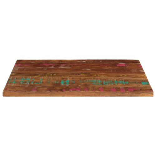 VidaXL (reclaimed wood(multicolour), 80 x 50 cm/ 38 mm) vidaXL Table Top Replacement Board Dining Table Top Rectangular Solid Wood 2