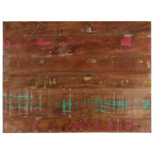 (reclaimed wood(multicolour), 90 x 50 cm/ 38 mm) vidaXL Table Top Replacement Board Dining Table Top Rectangular Solid Wood
