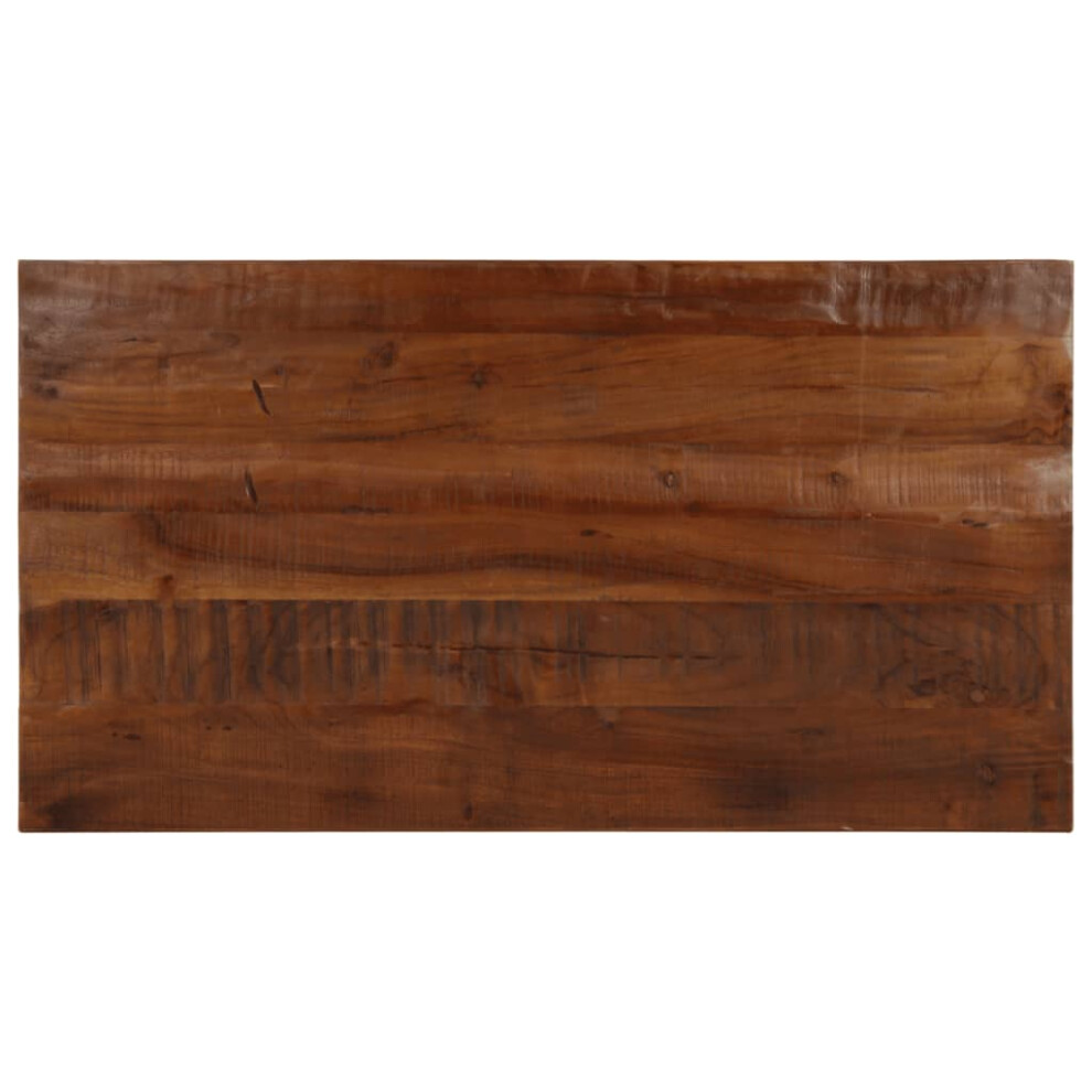 Vidaxl (Reclaimed Wood(Natural), 110 X 50 Cm/ 25 Mm) Table Top Replacement Board Dining Table Top Rectangular Solid Wood
