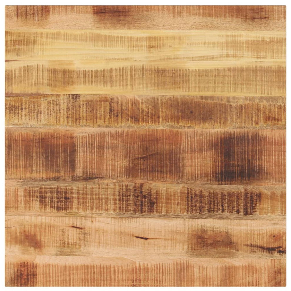 Vidaxl (Rough Mango Wood(Natural), 70 X 70 Cm/ 38 Mm) Table Top Replacement Board Dining Table Top Rectangular Solid Wood
