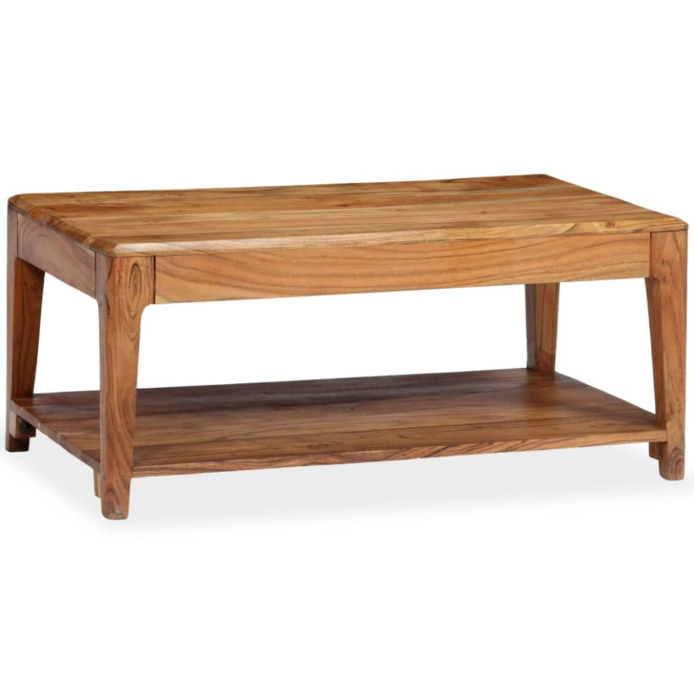 vidaXL Solid Wood Coffee Table 88x50x38cm Living Room Furniture Plant Stand