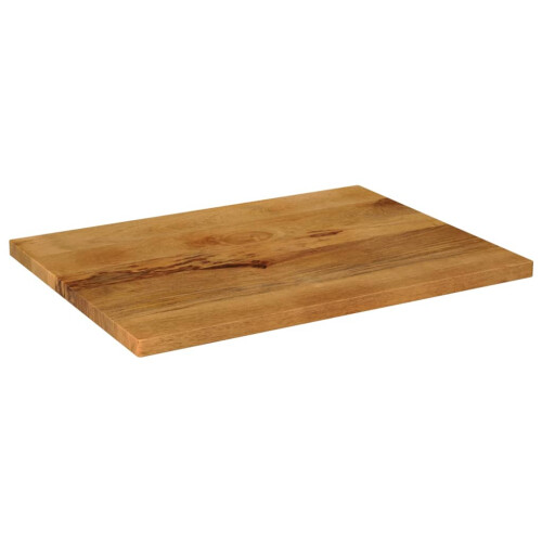 VidaXL (mango wood(oak finish), 80 x 60 cm/ 25 mm) vidaXL Table Top Replacement Board Dining Table Top Rectangular Solid Wood 1