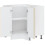 VidaXL vidaXL Kitchen Corner Base Cabinet Lucca Artisan Oak Engineered Wood 6