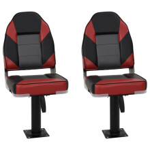 vidaXL Boat Seats with Pedestal 360 Rotatable Canoe Seat Kayak Seat 2 pcs