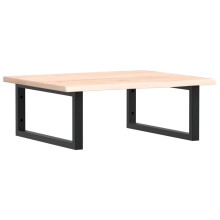 vidaXL Basin Shelf Wall Mounted Bathroom Countertop Steel and Solid Wood Oak
