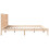 VidaXL vidaXL Extra Long Bed Frame without Mattress Bed Base 200x220 cm Solid Wood 5