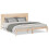 VidaXL vidaXL Extra Long Bed Frame without Mattress Bed Base 200x220 cm Solid Wood 1