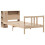 VidaXL vidaXL Bookcase Bed without Mattress Home Bed Base 75x190cm Solid Wood Pine 3