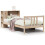 VidaXL vidaXL Bookcase Bed without Mattress Home Bed Base 75x190cm Solid Wood Pine 2