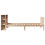 VidaXL vidaXL Bookcase Bed without Mattress Home Bed Base 75x190cm Solid Wood Pine 5