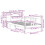 VidaXL vidaXL Bookcase Bed without Mattress Home Bed Base 75x190cm Solid Wood Pine 11
