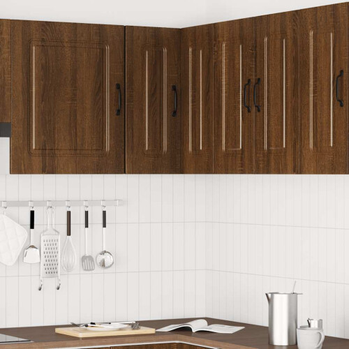 VidaXL vidaXL Kitchen Wall Corner Cabinet Kalmar Brown Oak Engineered Wood 2