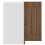 VidaXL vidaXL Kitchen Wall Corner Cabinet Kalmar Brown Oak Engineered Wood 6