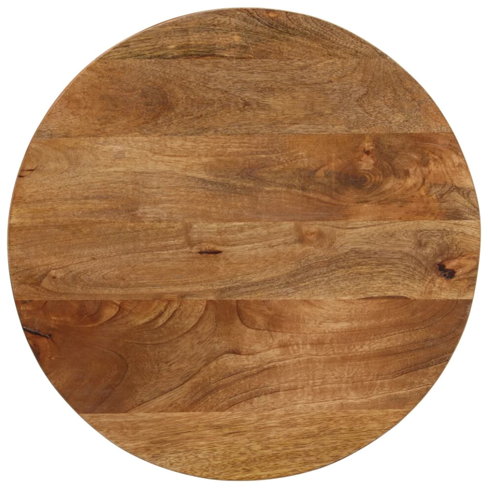 Vidaxl Table Top Replacement Board Dining Table Top Round Solid Wood Mango