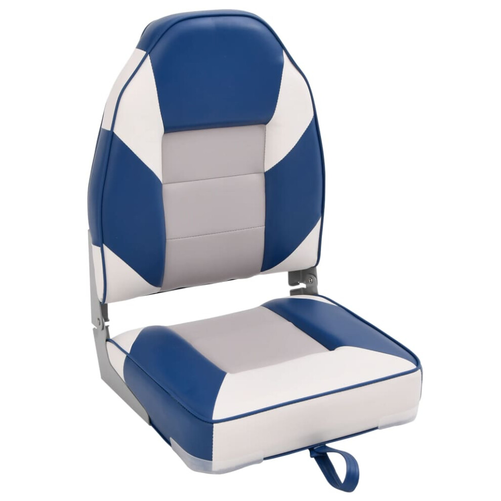 vidaXL Boat Seat with High Back Foldable Canoe Seat Adjustable Kayak Seat