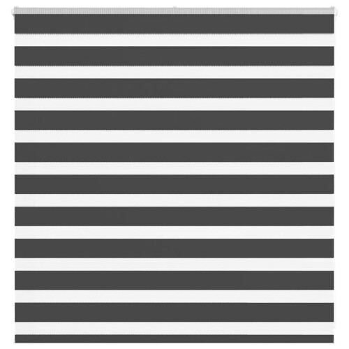 VidaXL vidaXL Zebra Blind Black 145x100 cm Fabric Width 140.9 cm Polyester