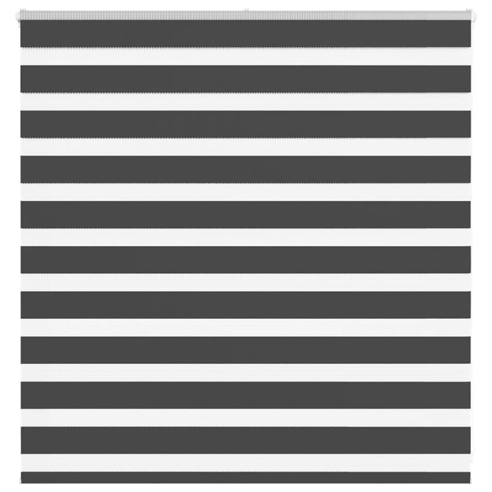 Vidaxl Zebra Blind Black 145X100 Cm Fabric Width 140.9 Cm Polyester