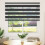 VidaXL vidaXL Zebra Blind Black 145x100 cm Fabric Width 140.9 cm Polyester 2