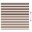 VidaXL vidaXL Zebra Blind Brown 155x150 cm Fabric Width 150.9 cm Polyester 5