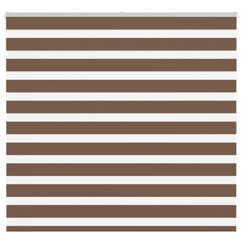 VidaXL vidaXL Zebra Blind Brown 155x150 cm Fabric Width 150.9 cm Polyester