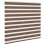 VidaXL vidaXL Zebra Blind Brown 155x150 cm Fabric Width 150.9 cm Polyester 3