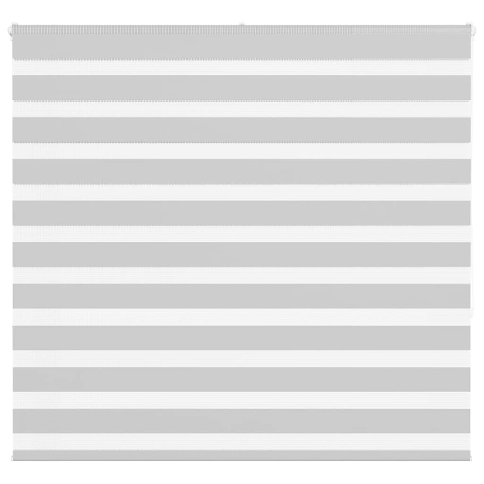 Vidaxl Zebra Blind Light Grey 165X150 Cm Fabric Width 160.9 Cm Polyester