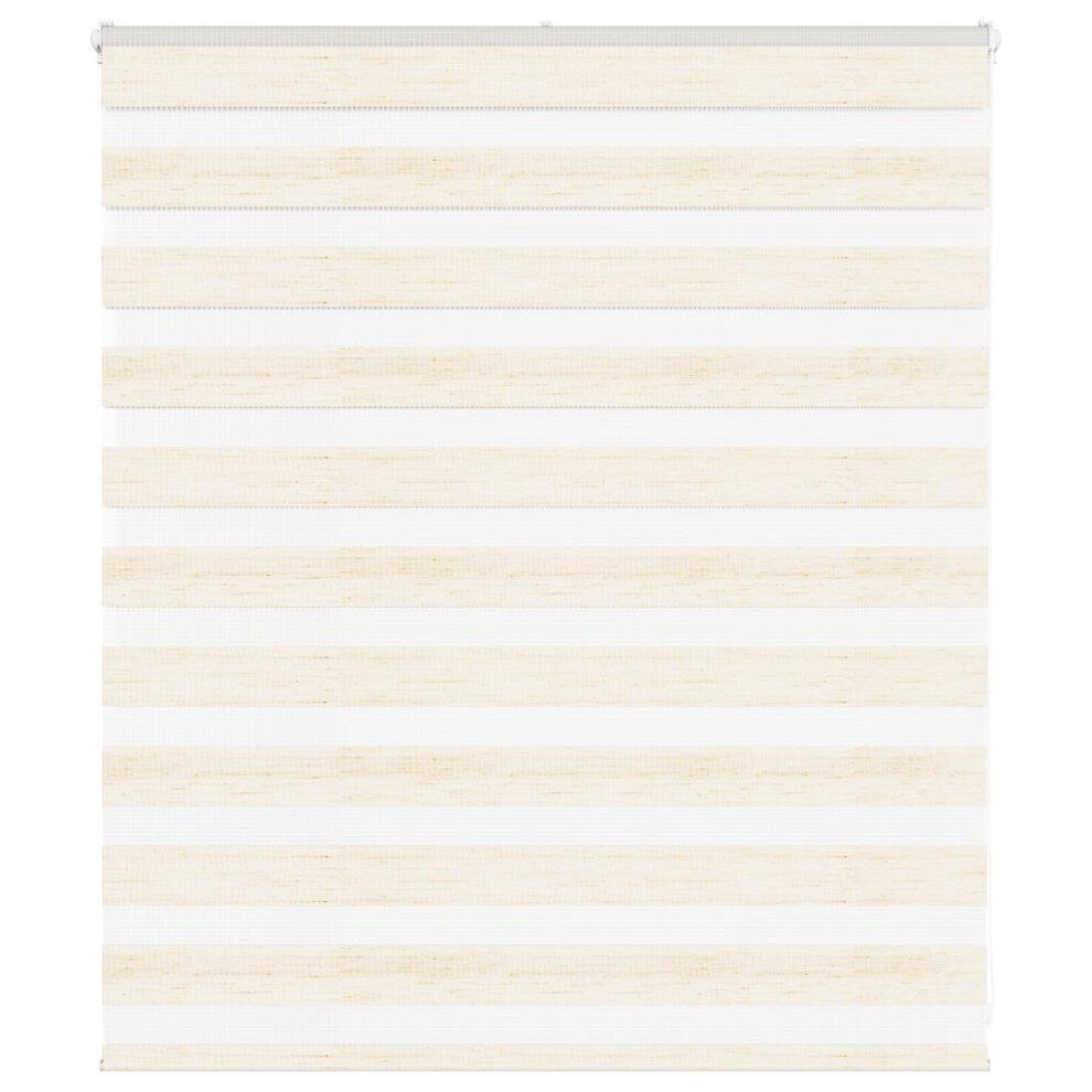 Vidaxl Zebra Blind Marble Beige 135X100 Cm Fabric Width 130.9 Cm Polyester