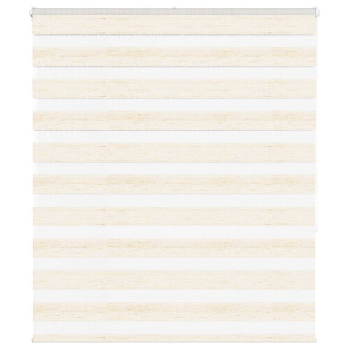 VidaXL vidaXL Zebra Blind Marble Beige 130x150 cm Fabric Width 125.9 cm Polyester