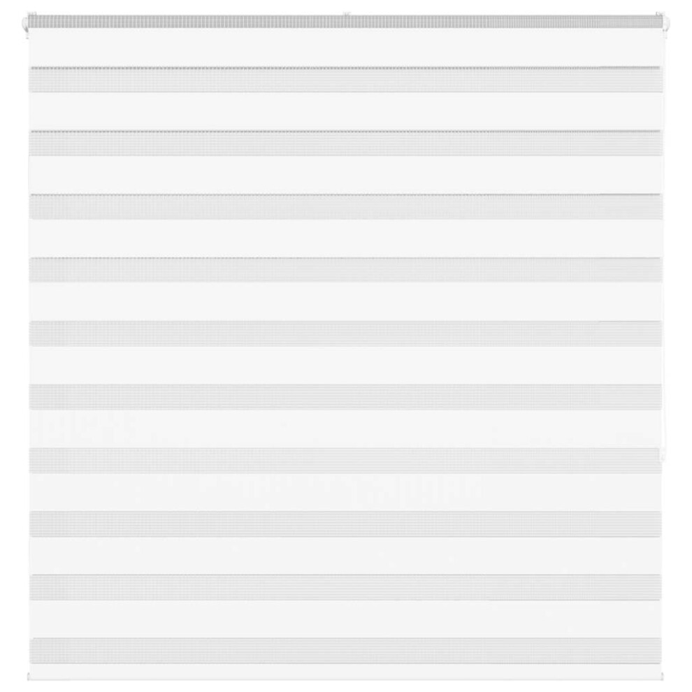 vidaXL Zebra Blind White 140x150 cm Fabric Width 135.9 cm Polyester