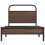 VidaXL vidaXL Bed Frame without Mattress 90x200 cm Brown Oak Engineered Wood 5