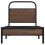 VidaXL vidaXL Bed Frame without Mattress 80x200 cm Brown Oak Engineered Wood 5