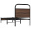 VidaXL vidaXL Bed Frame without Mattress 80x200 cm Brown Oak Engineered Wood 7