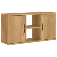 vidaXL TV Cabinet ODDA 79x24x40 cm Solid Wood Pine TV stand TV sideboard