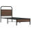 VidaXL vidaXL Bed Frame without Mattress 80x200 cm Brown Oak Engineered Wood 3