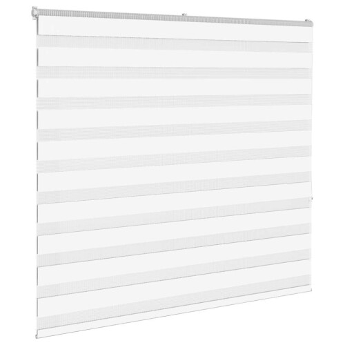 VidaXL vidaXL Zebra Blind White 160x150 cm Fabric Width 155.9 cm Polyester 2