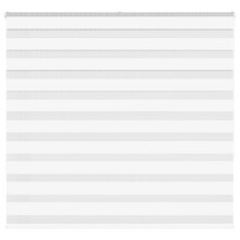 vidaXL Zebra Blind White 160x150 cm Fabric Width 155.9 cm Polyester