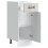 VidaXL vidaXL Kitchen Base Cabinet Kalmar High Gloss White Engineered Wood 5