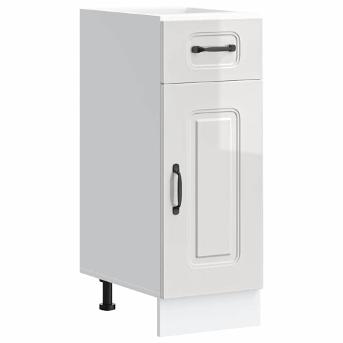 VidaXL vidaXL Kitchen Base Cabinet Kalmar High Gloss White Engineered Wood 1