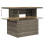 VidaXL vidaXL 7-tlg. Garten-Sofagarnitur mit Kissen Grau Poly Rattan Akazie 9