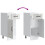 VidaXL vidaXL Kitchen Base Cabinet Kalmar High Gloss White Engineered Wood 8