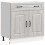 VidaXL vidaXL Kitchen Base Cabinet Kalmar Grey Sonoma Engineered Wood 2