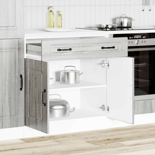VidaXL vidaXL Kitchen Base Cabinet Kalmar Grey Sonoma Engineered Wood 2