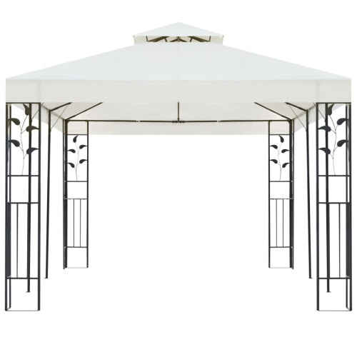 VidaXL vidaXL Pavillon mit Doppeldach Weiß 6x3 m Stahl 2