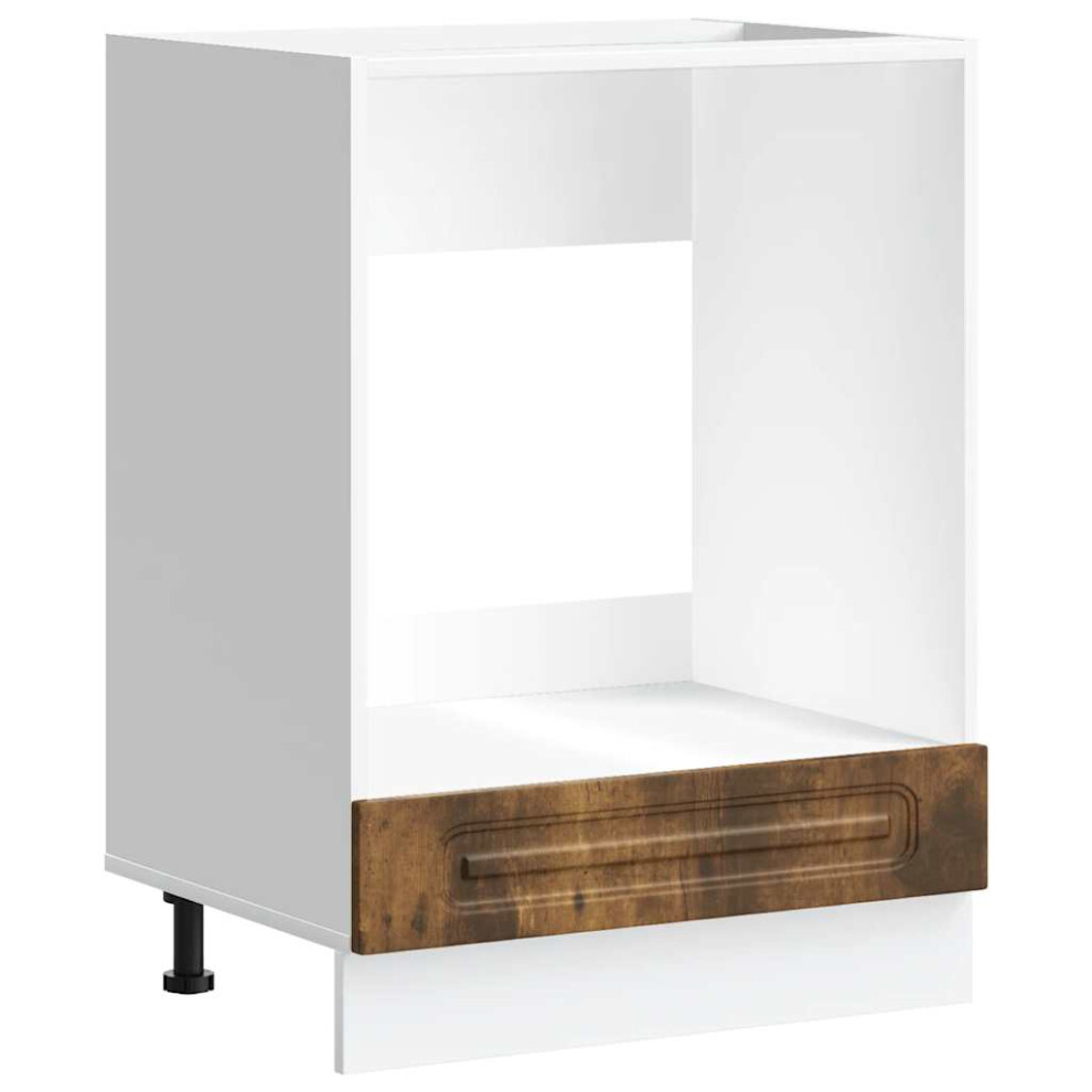 vidaXL Oven Cabinet Kalmar Smoked Oak Engineered Wood oven unit